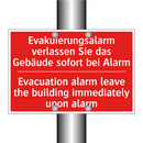 Evakuierungsalarm verlassen Sie /.../ - Evacuation alarm leave the building /.../
