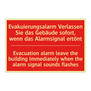 Evakuierungsalarm Verlassen Sie /.../ - Evacuation alarm leave the building /.../