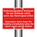 Evakuierungsalarm Verlassen Sie /.../ - Evacuation alarm leave the building /.../