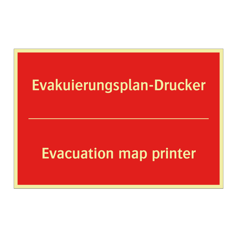 Evakuierungsplan-Drucker - Evacuation map printer