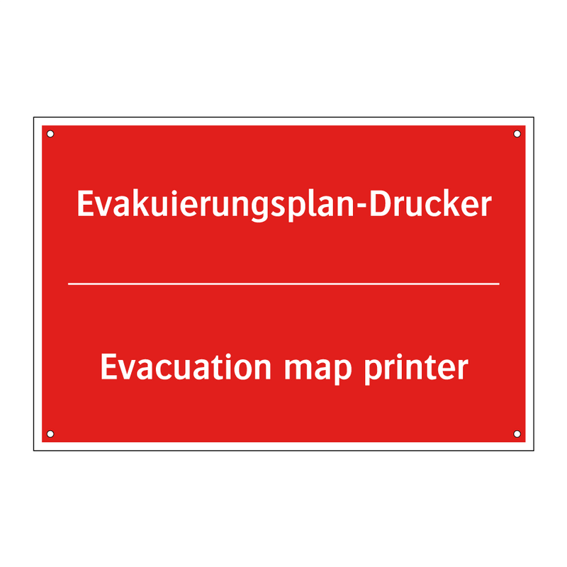 Evakuierungsplan-Drucker - Evacuation map printer