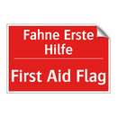Fahne Erste Hilfe - First Aid Flag