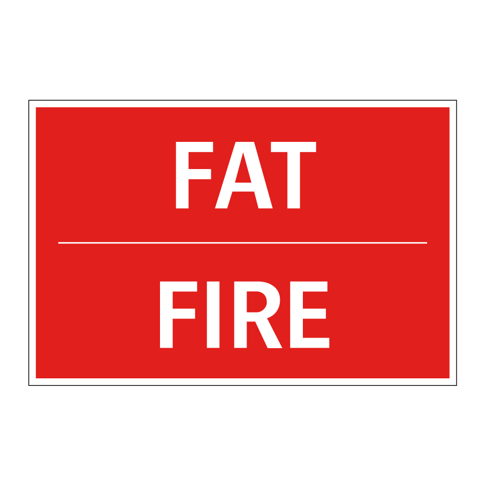 Kauf FAT - FIRE schild | SignOnline | DE-F1084