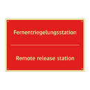 Fernentriegelungsstation - Remote release station