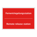 Fernentriegelungsstation - Remote release station