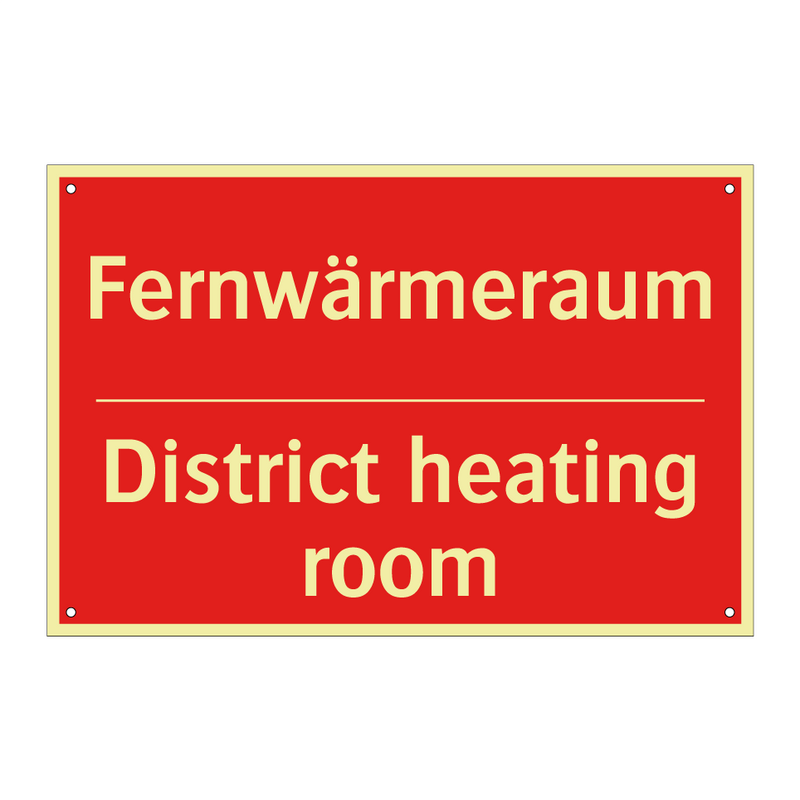 Fernwärmeraum - District heating room