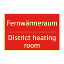 Fernwärmeraum - District heating room