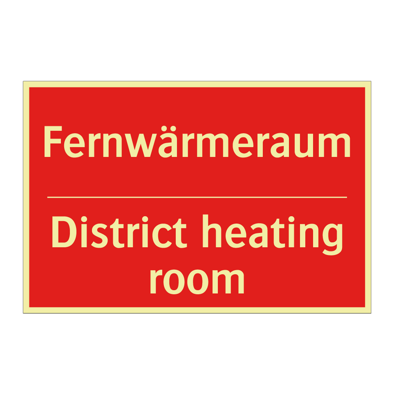 Fernwärmeraum - District heating room