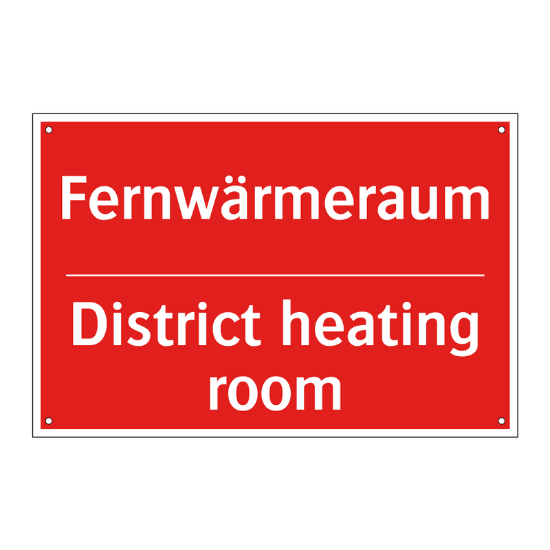 Fernwärmeraum - District heating room