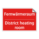 Fernwärmeraum - District heating room