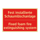 Fest installierte Schaumlöschanlage/.../ - Fixed foam fire extinguishing /.../