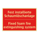 Fest installierte Schaumlöschanlage/.../ - Fixed foam fire extinguishing /.../