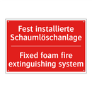 Fest installierte Schaumlöschanlage/.../ - Fixed foam fire extinguishing /.../
