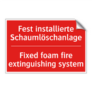 Fest installierte Schaumlöschanlage/.../ - Fixed foam fire extinguishing /.../