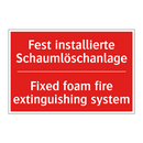 Fest installierte Schaumlöschanlage/.../ - Fixed foam fire extinguishing /.../