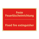 Feste Feuerlöscheinrichtung - Fixed fire extinguisher