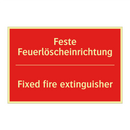 Feste Feuerlöscheinrichtung - Fixed fire extinguisher
