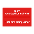Feste Feuerlöscheinrichtung - Fixed fire extinguisher