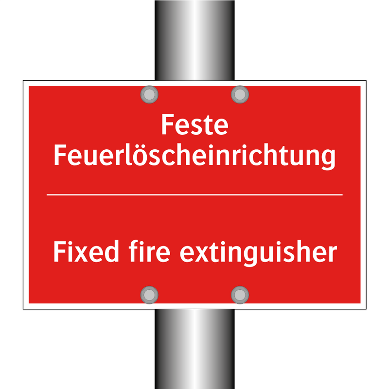 Feste Feuerlöscheinrichtung - Fixed fire extinguisher