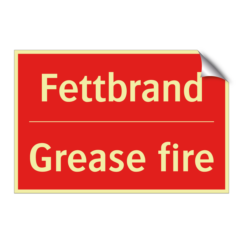 Fettbrand - Grease fire