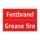 Fettbrand - Grease fire