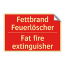 Fettbrand Feuerlöscher - Fat fire extinguisher