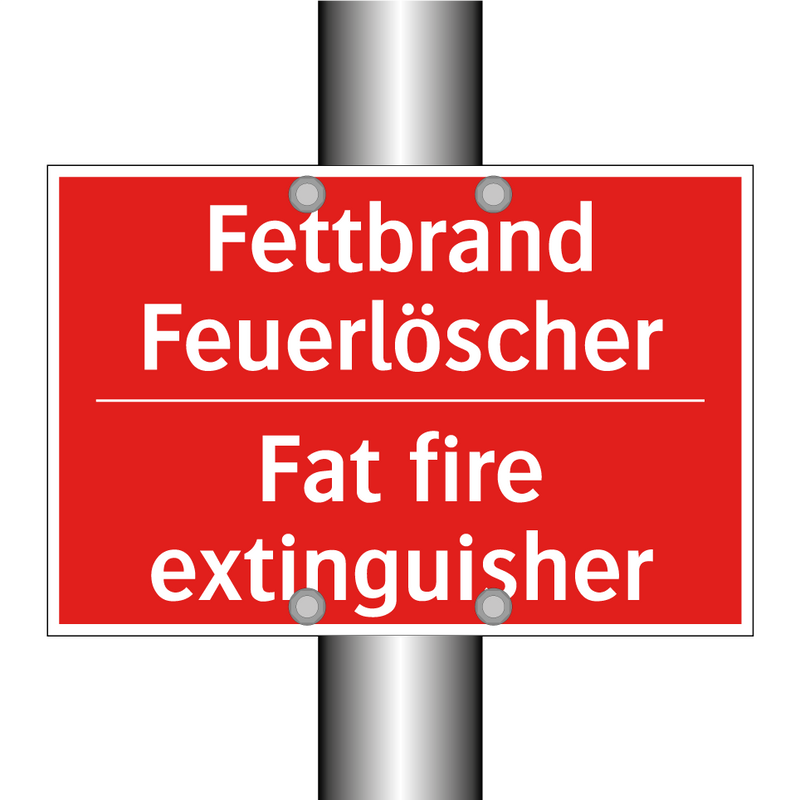 Fettbrand Feuerlöscher - Fat fire extinguisher