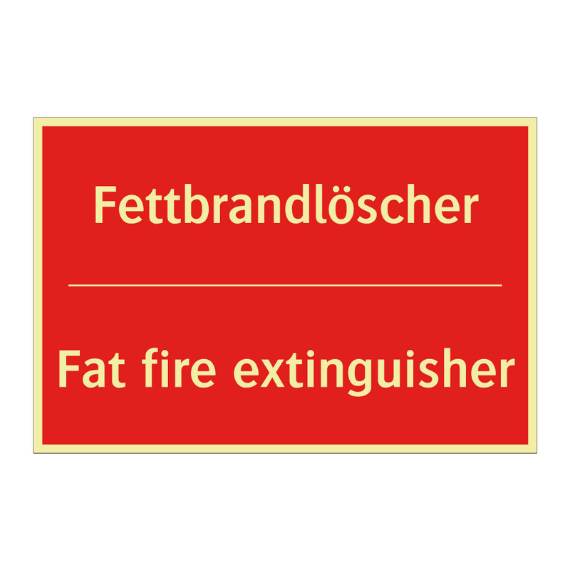Fettbrandlöscher - Fat fire extinguisher