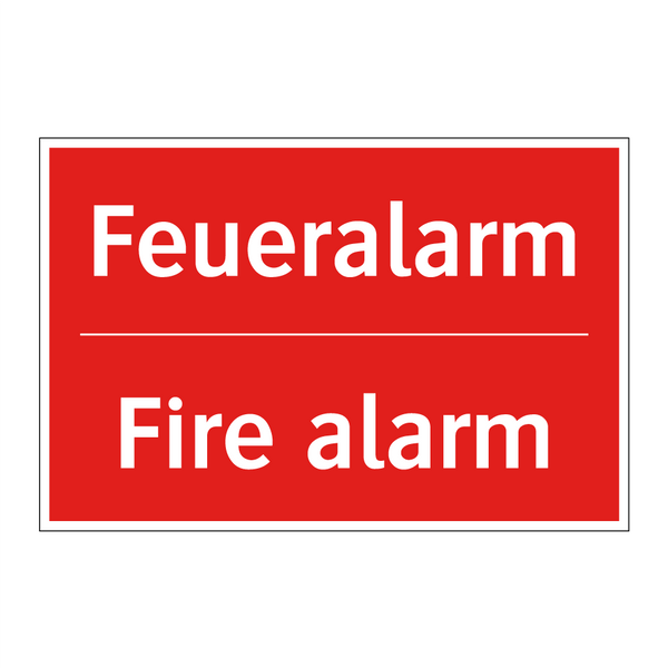 Feueralarm - Fire alarm