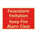 Feueralarm freihalten - Keep Fire Alarm Clear