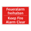 Feueralarm freihalten - Keep Fire Alarm Clear
