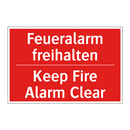 Feueralarm freihalten - Keep Fire Alarm Clear