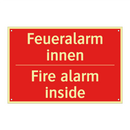 Feueralarm innen - Fire alarm inside