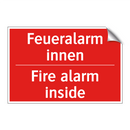 Feueralarm innen - Fire alarm inside