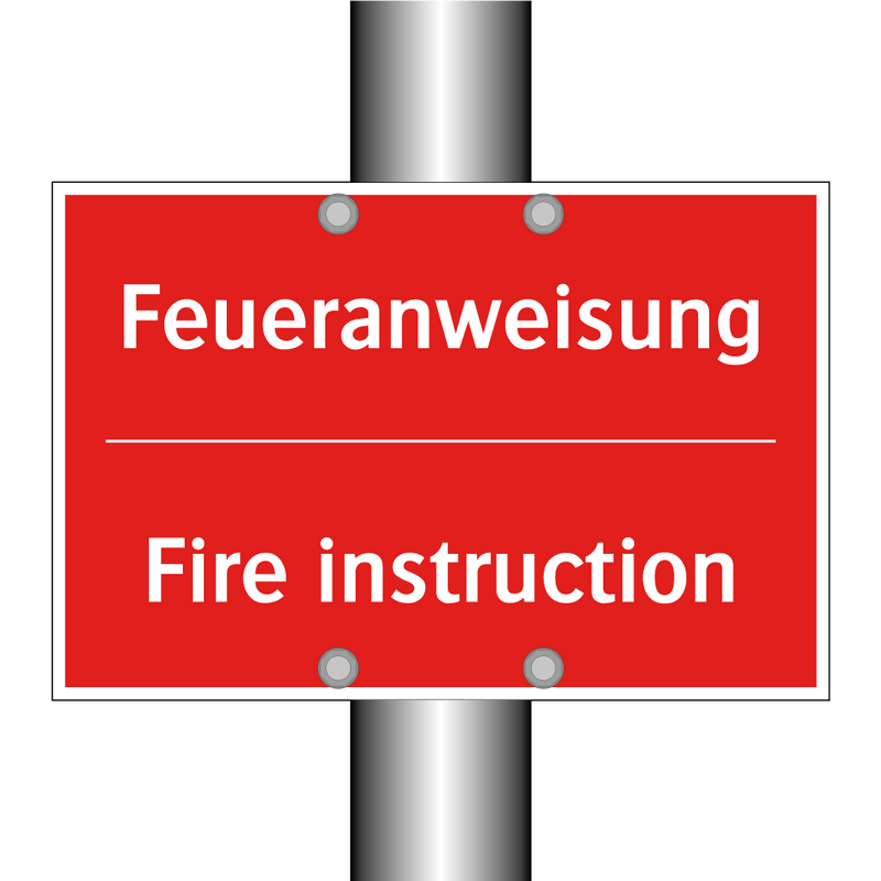 Feueranweisung - Fire instruction