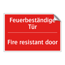 Feuerbeständige Tür - Fire resistant door
