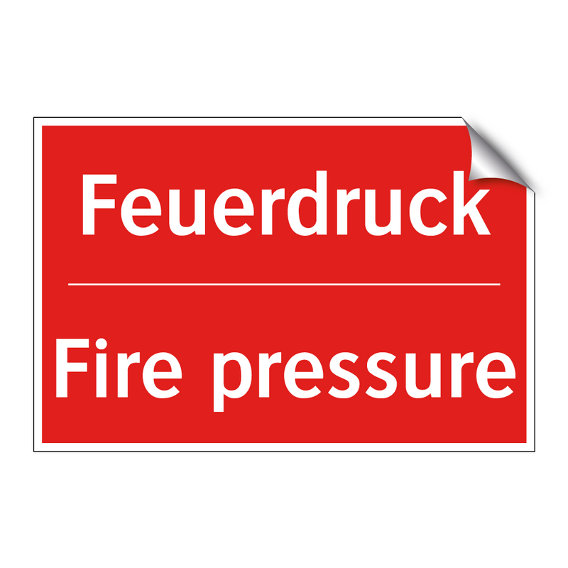 Feuerdruck - Fire pressure