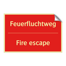Feuerfluchtweg - Fire escape