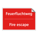 Feuerfluchtweg - Fire escape