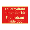 Feuerhydrant hinter der Tür - Fire hydrant inside door