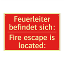 Feuerleiter befindet sich: - Fire escape is located: