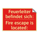 Feuerleiter befindet sich: - Fire escape is located: