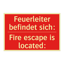 Feuerleiter befindet sich: - Fire escape is located: