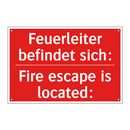 Feuerleiter befindet sich: - Fire escape is located: