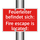 Feuerleiter befindet sich: - Fire escape is located:
