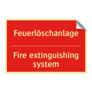 Feuerlöschanlage - Fire extinguishing system