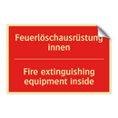 Feuerlöschausrüstung innen - Fire extinguishing equipment inside/.../