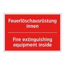 Feuerlöschausrüstung innen - Fire extinguishing equipment inside/.../