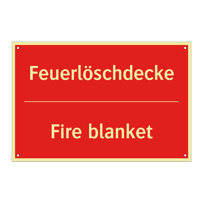 Feuerlöschdecke - Fire blanket