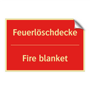 Feuerlöschdecke - Fire blanket